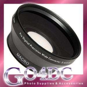52mm 0.45x Wide Angle Converter with Macro Lens Black  