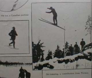 Winter Sports 1911 Skiing Norway Sweden Curling Hockey  