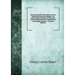   , Volume 1 (German Edition) Georg Lorenz Bauer  Books