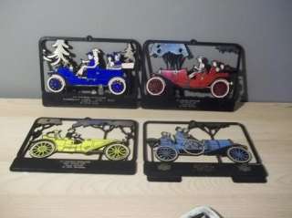 LOT OF 4 VINTAGE PLASTIC WALL PLAQUES BUICK CAR ADVERT  