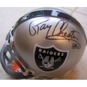  Ray Chester (Oakland Raiders) Football Mini Helmet Sports 