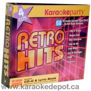 Karaoke Party CD+G   Retro Hits   68 Tracks   Kareoke  