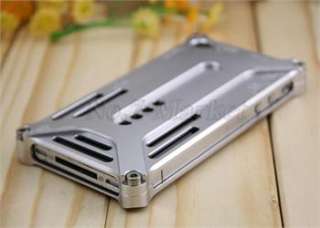 Silver Aluminum Transformers Metal Bumper Case Cover for iPhone 4 4S 