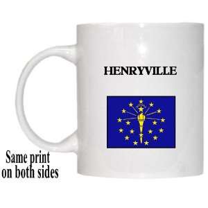    US State Flag   HENRYVILLE, Indiana (IN) Mug 