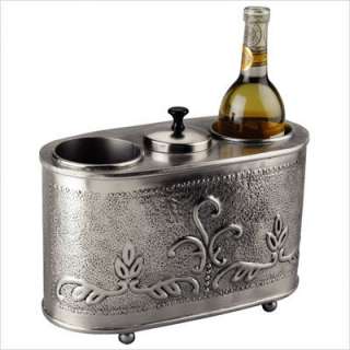 Old Dutch Antique Embossed Pewter Two Bottle Wine Chiller 430  