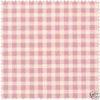 TEDDY BEAR cotton fabric PINK WHITE GINGHAM 4y 30 long  