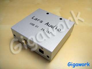 The Lars Audio USB 01 24/192. USB to optical & coaxial converter for 