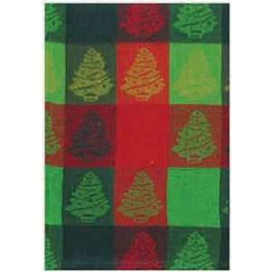  100% Cotton Christmas Tree Jacquard Dishtowel 18 X 28 