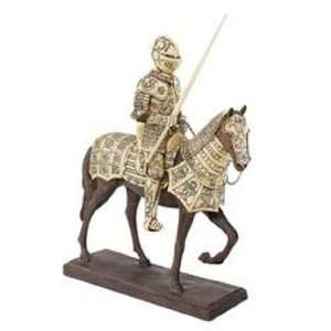  Gallant Knight on Horse Statue