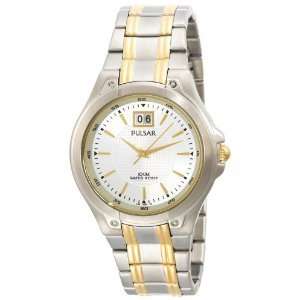 PULSAR MENS WATCH TWO TONE STAINLESS STEEL DATE PQ5003  