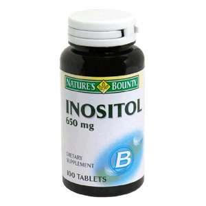  Natures Bounty Inositol, 650mg, 100 Tablets Health 