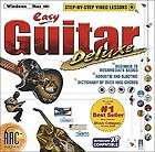EASY GUITAR DELUXE Lessons PC XP Vista 7 MAC Sealed NEW