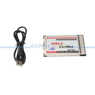 Port USB 2.0 PCMCIA CardBus Card Adapter for Laptop Notebook  