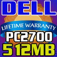 512MB DELL Latitude D400 D500 D505 Memory RAM Laptop  