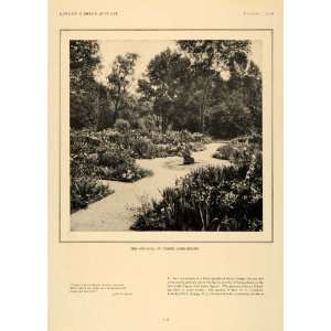  1926 Print HT Crawford Garden Clarence Fowler Architect 