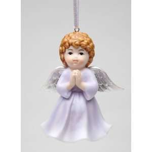  Fine Porcelain Praying Angel Bell Ornament Figurine