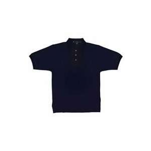  Enza Mens Classic Pique Sport Shirt Navy Small