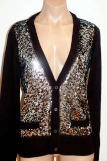 NWT $98 Victorias Secret PINK Heavy Bling Sequins Cotton Cardigan 