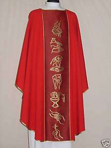 CHASUBLE,CASULA,VESTMENT,CASEL,CASULLA KASEL MESSGEWAND  