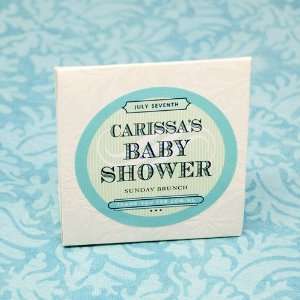  Personalized Round Baby Shower Labels Health & Personal 