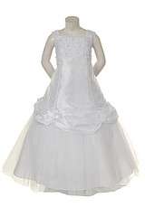 Girl Pageant evening ball flower 1st Communion Formal Dress size 4 to 