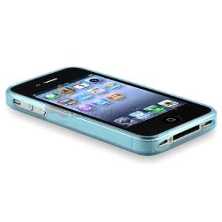 5x TPU Gel Skin Soft Case Cover For iPhone 4 G 4S Purple+Smoke Diamond 