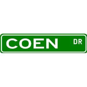 COEN Street Sign ~ Family Lastname Sign ~ Gameroom, Basement, Garage 