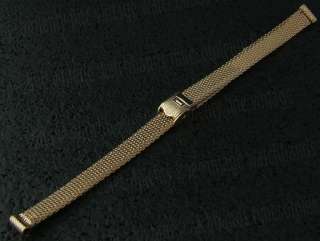 Unused NOS 5/16 Speidel USA Ladies Gold Filled Mesh Vintage Watch 