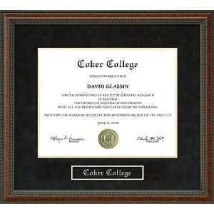  Coker College Diploma Frame