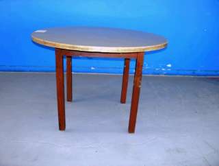   Resturant 42 Round Tables Khaki Green Formica Tops legs metal or wood