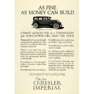   Seven Passenger Automobile Detroit Motor Vehicle   Original Print Ad
