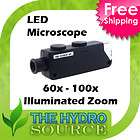 60x 100x Illuminated Zoom Microscope