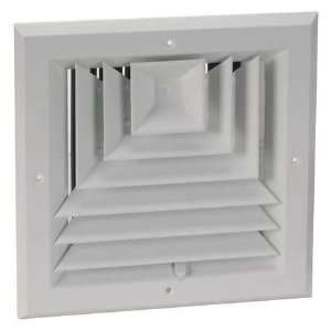   and Collars Diffuser,3 Way,Duct Size 8 In. x 8 In.