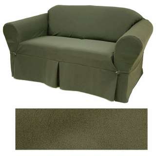 Ultra Suede Classic Olive Furniture Slipcover Sofa 640  