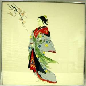  Japanese Painting On Silk