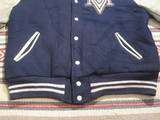VTG 70s Brill Bros School Varsity Wool Leather Sleeve Letterman Jacket 
