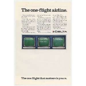  1968 Delta Airlines One Flight Airline Yours Matters Print 