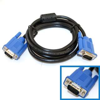 6ft SVGA VGA Monitor M/M Male To Male Extension Cable  