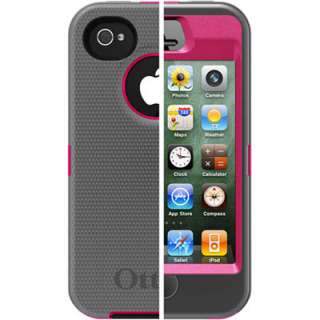   Defender Peony Pink and Gunmetal gray Cover Case for iPhone 4G 4GS