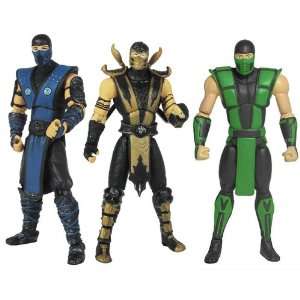  Mortal Kombat Mk9 4 Action Figure Set Of 3 Toys & Games