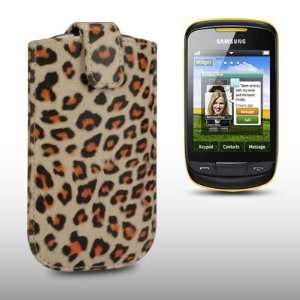  SAMSUNG S3850 CORBY II LEOPARD PRINT PU LEATHER POCKET,BY 