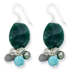  Rock Quartz/Labradolite/Prehnite Earrings West Coast Jewelry Jewelry