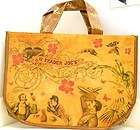 Trader Joes Brown Antique Style Reusable Shopping Beach Tote Grocery 