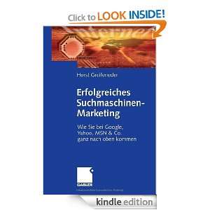 Erfolgreiches Suchmaschinenmarketing (German Edition) Horst 