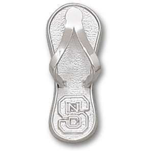  North Carolina State S Nc Flip Flop 1 Pendant (Silver 