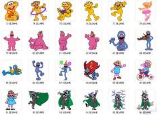 Personalized SESAME STREET Birthday Favor Tags  