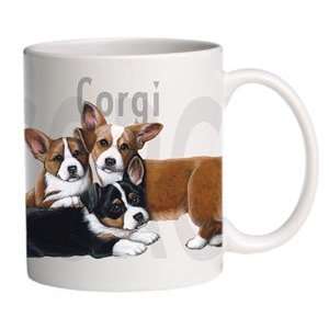 Welsh Corgi Puppies Ceramic Coffee Mug   15 oz. Office 