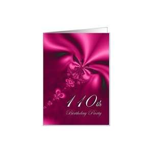  Elegant, silky, purple 110 Birthday party invitation Card 