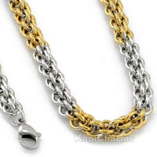 Options MENS Similar Popcorn Type Stainless Steel Necklace Chain 