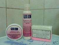 Glutathione lotion, soap, face cream skin whitening set  